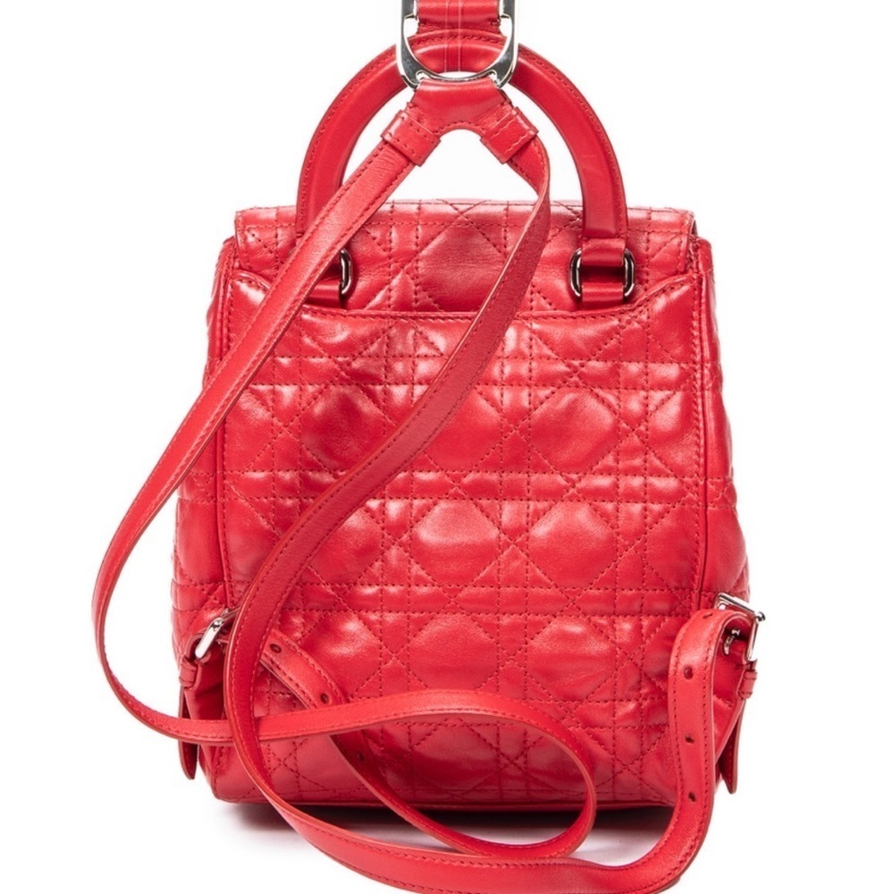 Dior Red Quilted Backpack Dior Small Stardust Backpack - Picture 6 of 9
